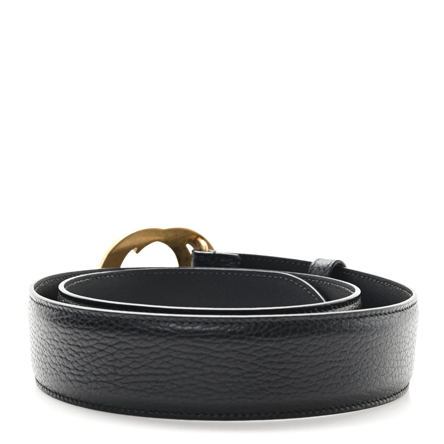 Gucci Dollar Calfskin Interlocking G Belt 85 34 Black 2 of 5