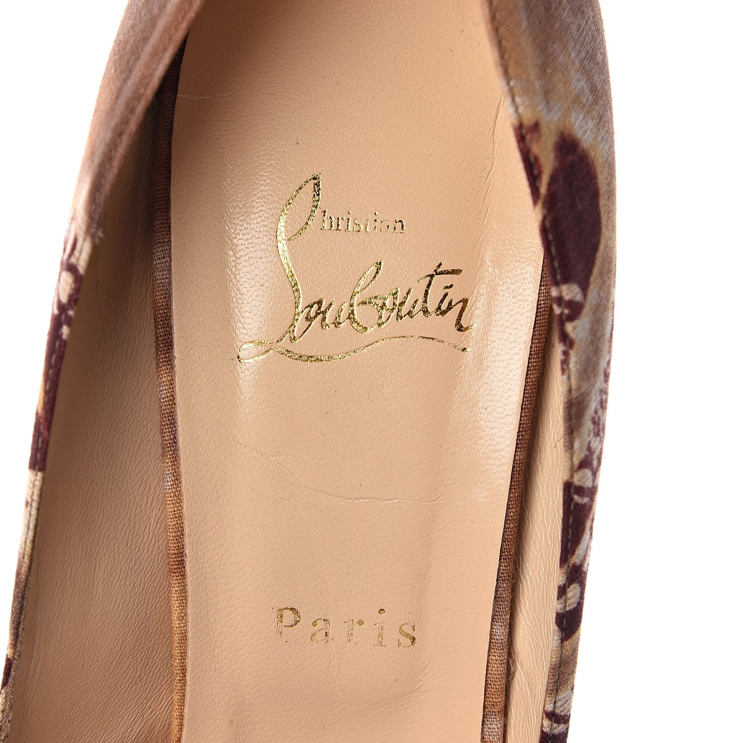 Christian Louboutin Bazin Jenny 150 Platform Pumps 41 Fauve 6 of 9