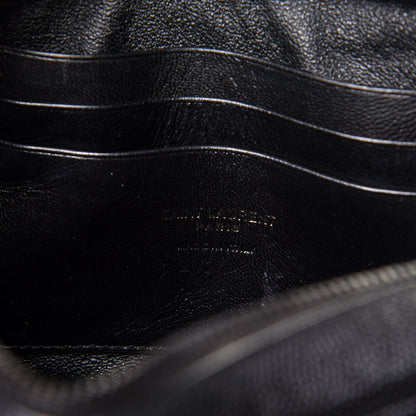 Saint Laurent Grain De Poudre Matelasse Monogram Mini Lou Camera Bag Black 8 of 11