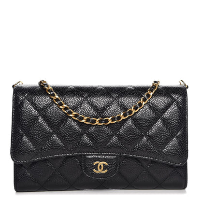 Chanel Caviar Quilted Wallet on Removable Chain Black 1 of 11