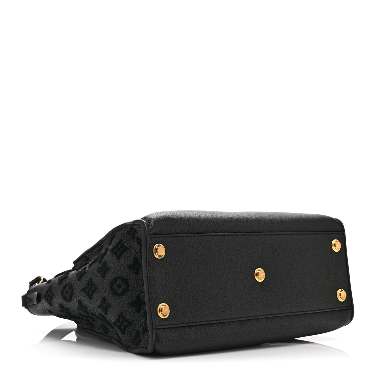 Louis Vuitton Calfskin Monogram Tufting On My Side Black 4 of 10
