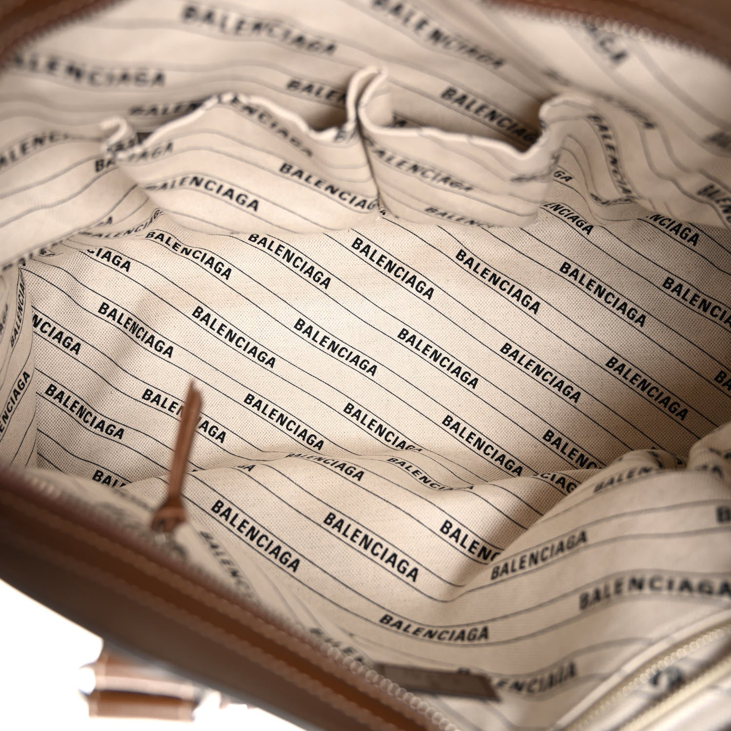 Balenciaga X GUCCI GG Monogram Azalea Calfskin Neo Classic Silver Hardware Medium City Beige Ebony Brown Sugar 5 of 9