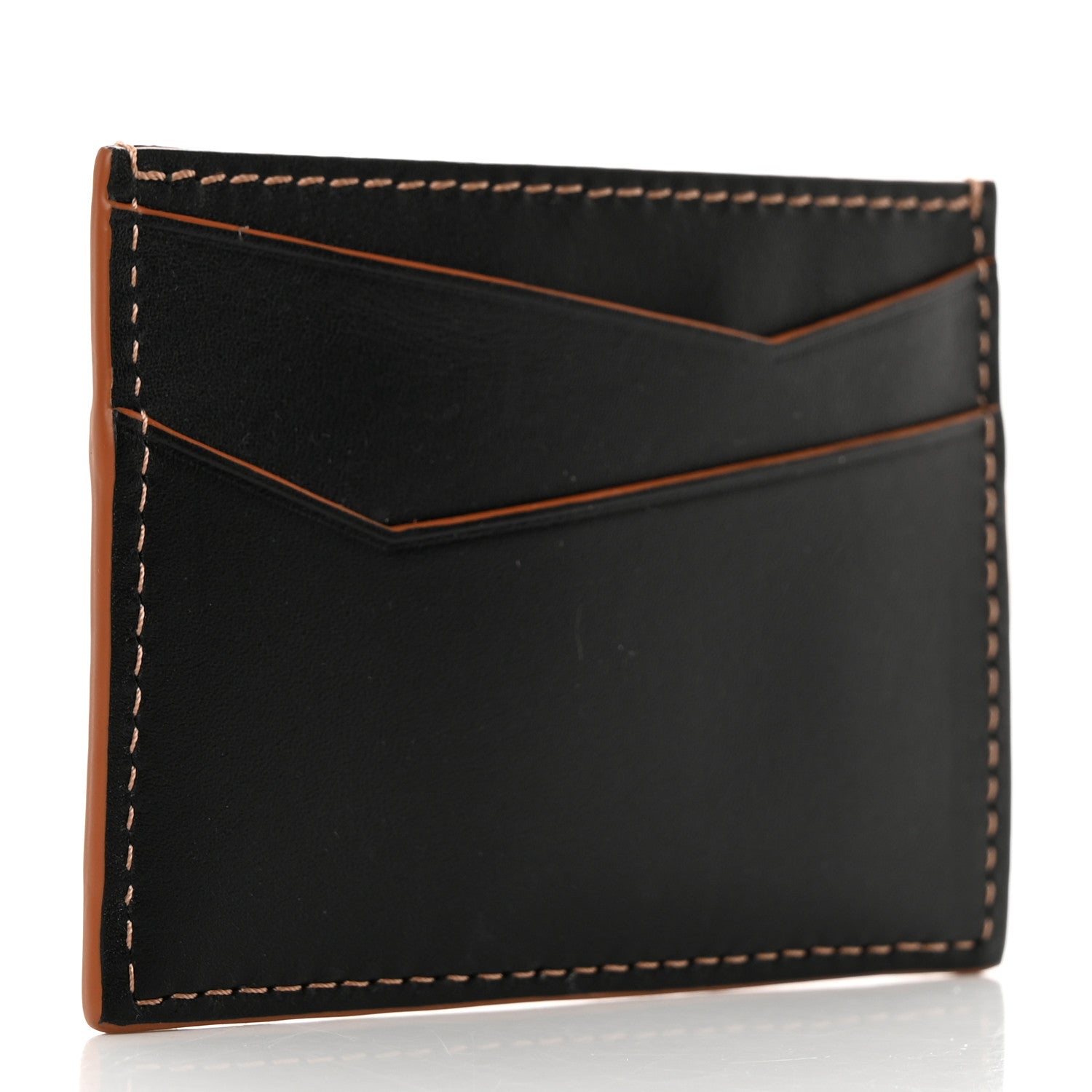 Loewe Calfskin Puzzle Card Holder Black 3 of 8