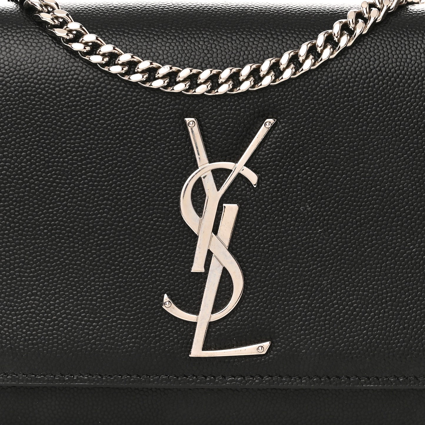 Grain De Poudre Small Monogram Kate Satchel Black
