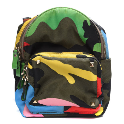 Valentino Garavani Nylon Mini Psychedelic Camouflage Rockstud Backpack Multicolor 1 of 13