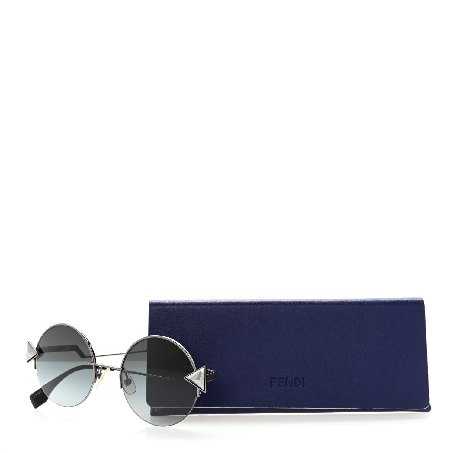 Fendi Metal Fendi FF024 Sunglasses Silver 7 of 7