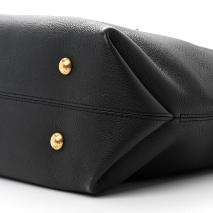 Louis Vuitton Grained Calfskin Low Key Cabas MM Black 11 of 12