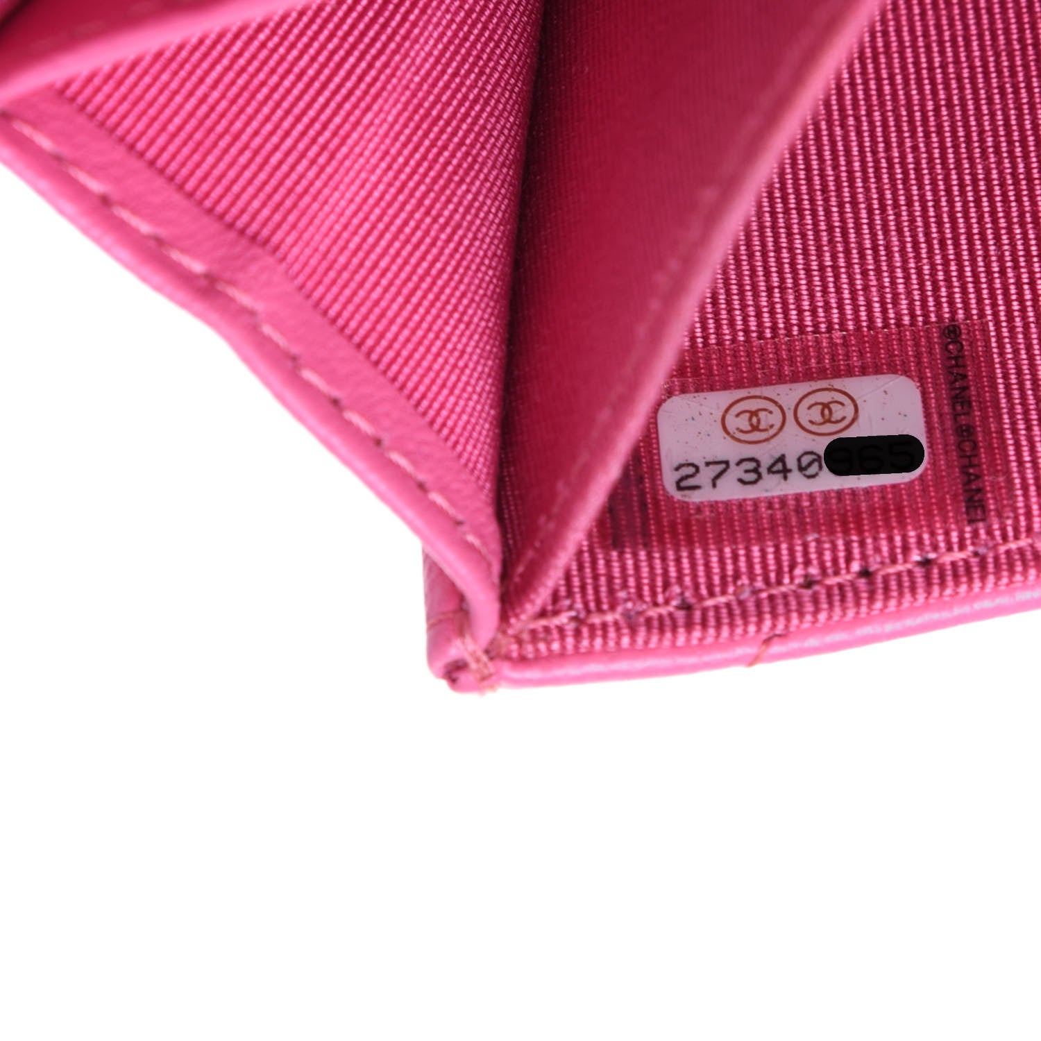 Chanel Lambskin Quilted Flap Card Holder Wallet Pink 8 of 18