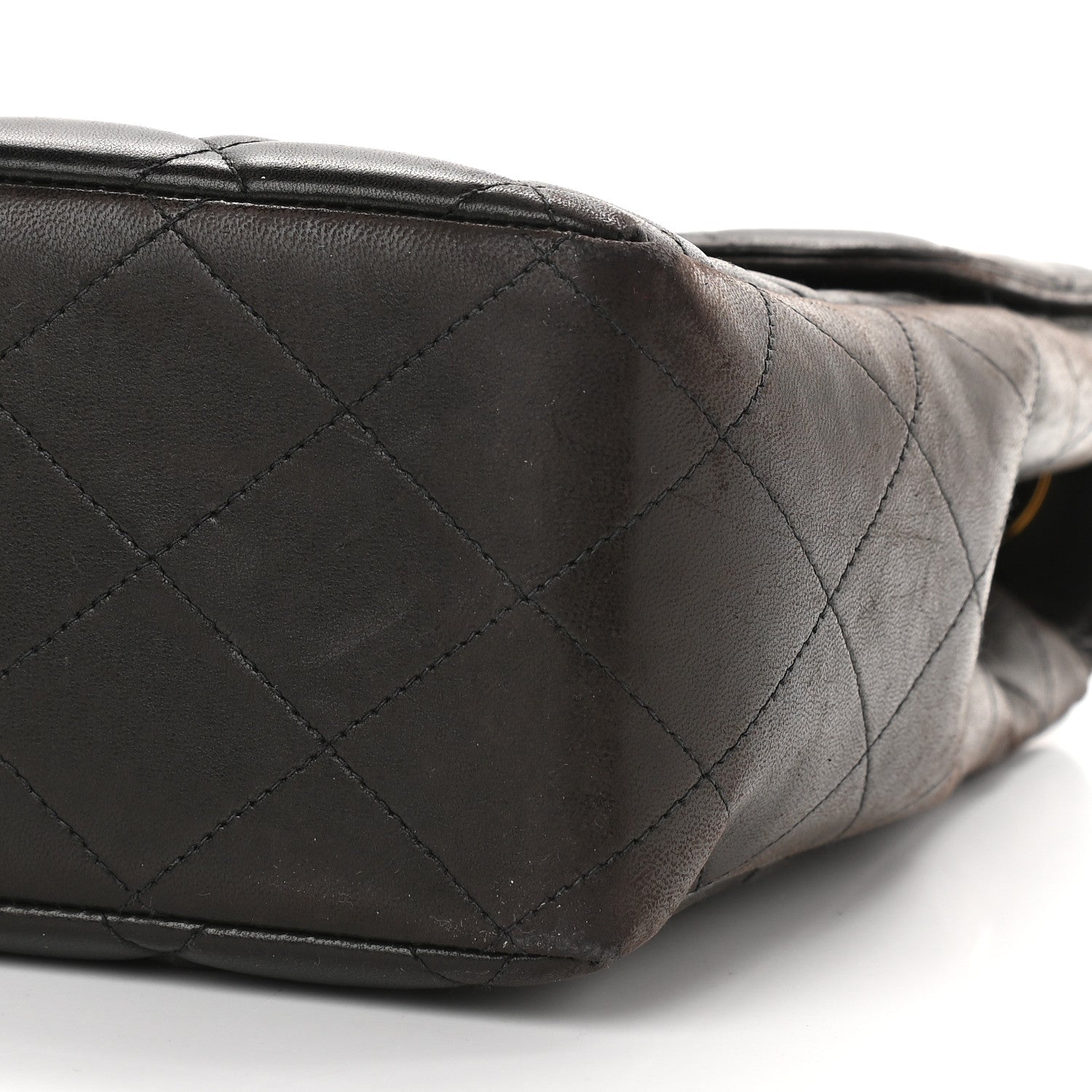 Chanel Lambskin Quilted Jumbo Single Flap Black 10 of 16