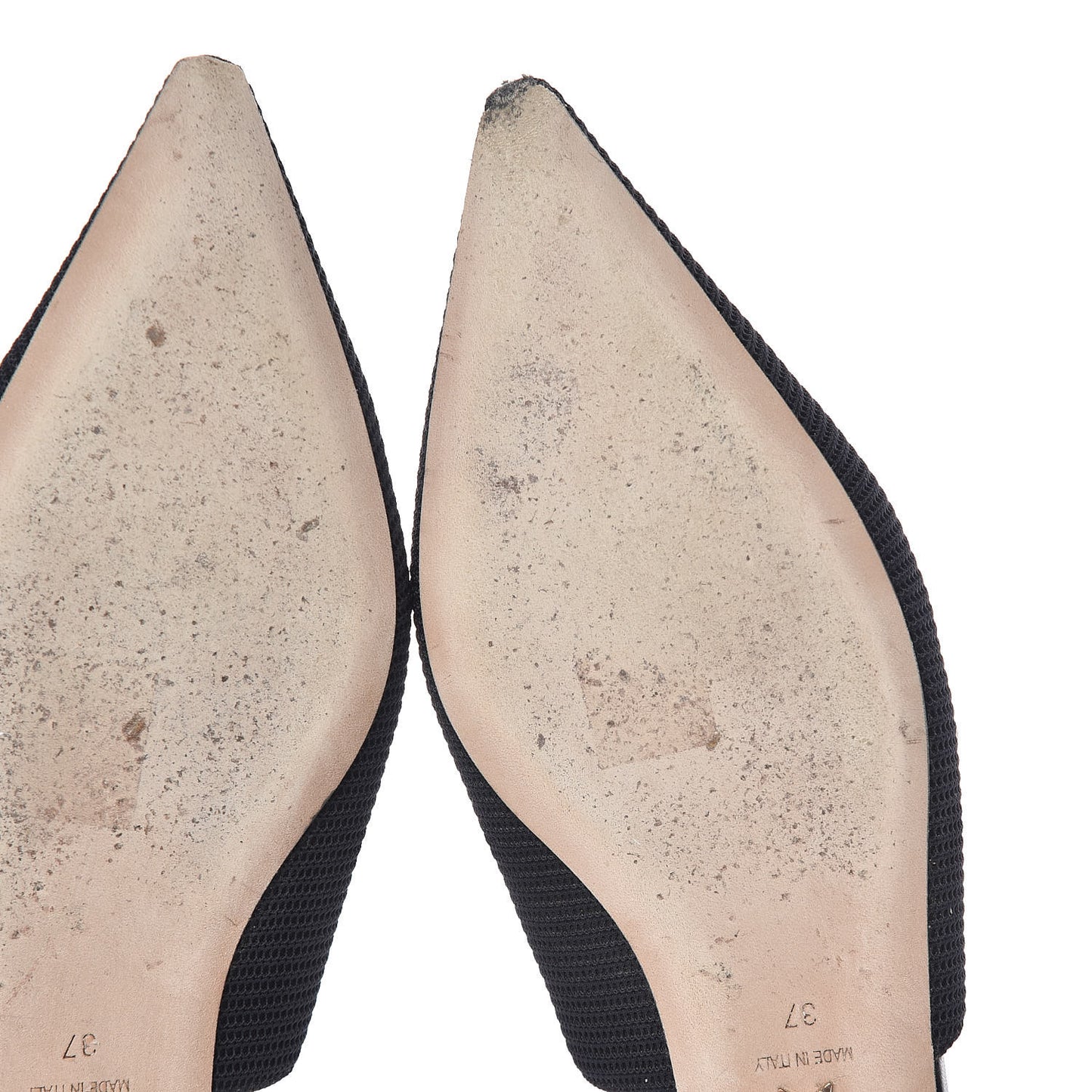 Technical Canvas Ribbon J'Adior Slingback Ballet Flats 37 Black