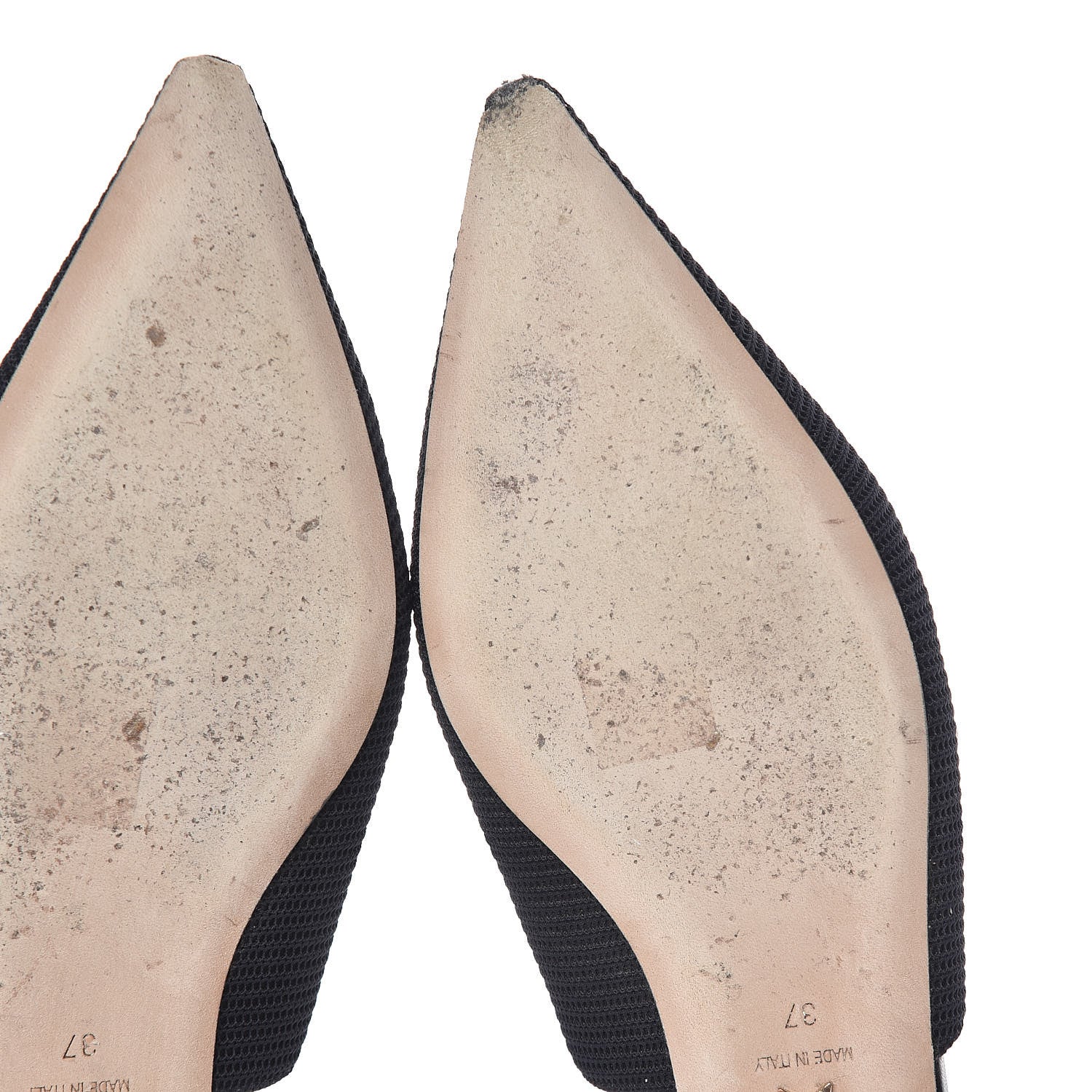 Christian Dior Technical Canvas Ribbon J'Adior Slingback Ballet Flats 37 Black 12 of 13