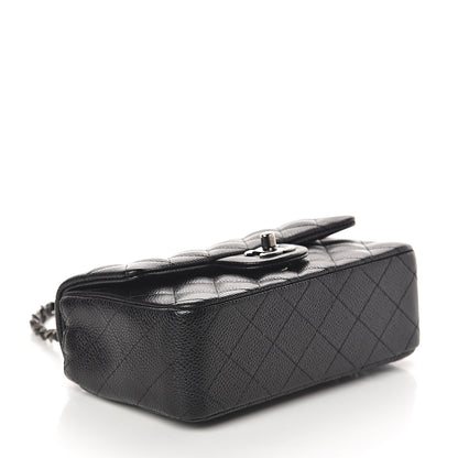 Chanel Caviar Quilted Mini Rectangular Flap Black 3 of 8