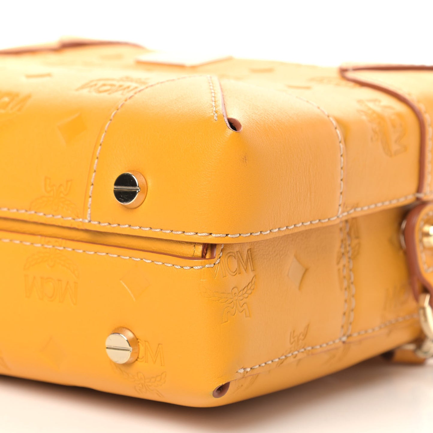 Calfskin Ottomar Monogram Soft Berlin Crossbody Golden Mango