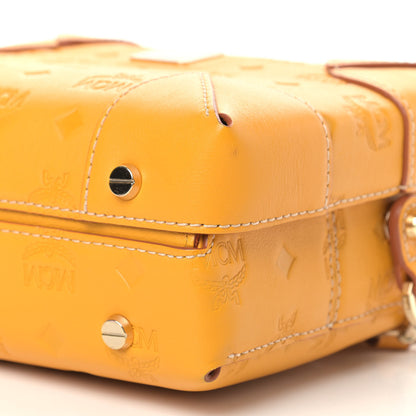 MCM Calfskin Ottomar Monogram Soft Berlin Crossbody Golden Mango 8 of 10