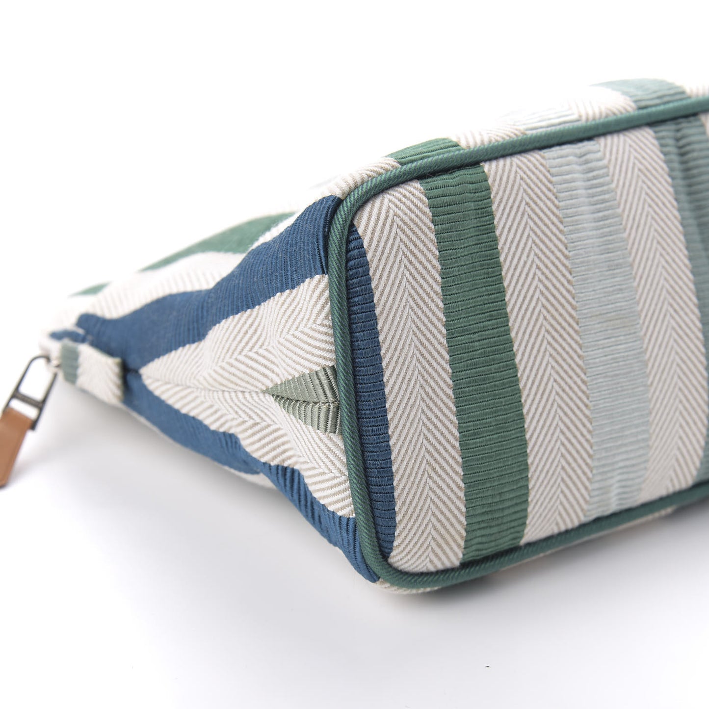 Cotton Stripe Bolide Travel Cosmetic Pouch MM