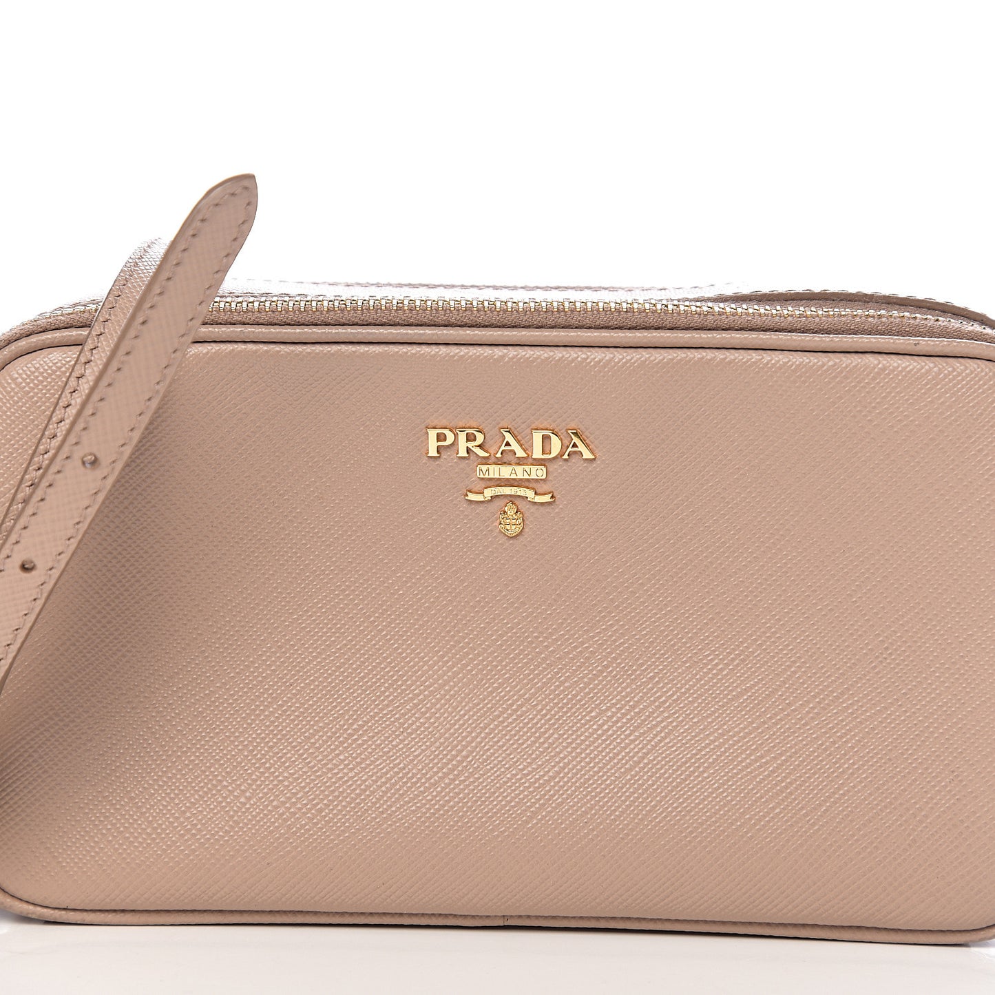 Saffiano Mini Camera Crossbody Cammeo