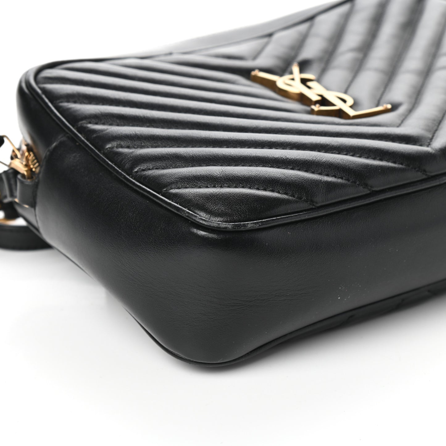 Calfskin Matelasse Monogram Lou Camera Bag Black