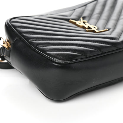 Saint Laurent Calfskin Matelasse Monogram Lou Camera Bag Black 9 of 10