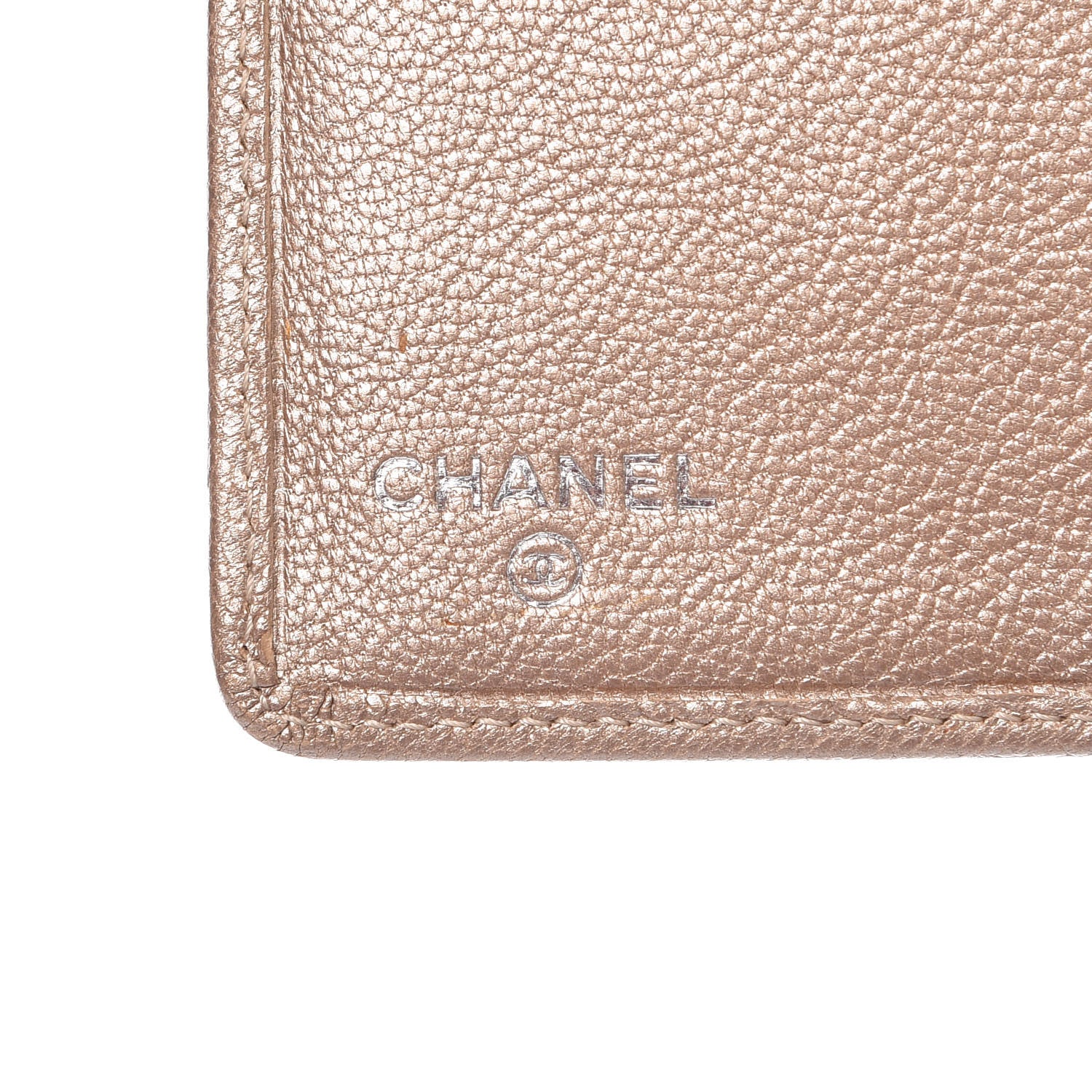 Chanel Metallic Calfskin Yen Wallet Gold 6 of 9
