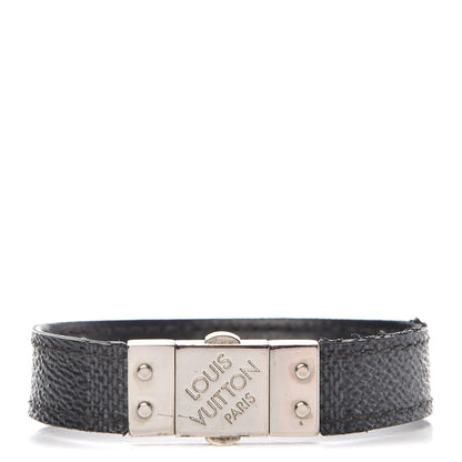 Louis Vuitton Damier Graphite Check It Reversible Bracelet 19 1 of 6