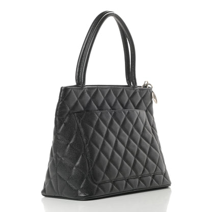 Chanel Caviar Quilted Medallion Tote Black 3 of 11
