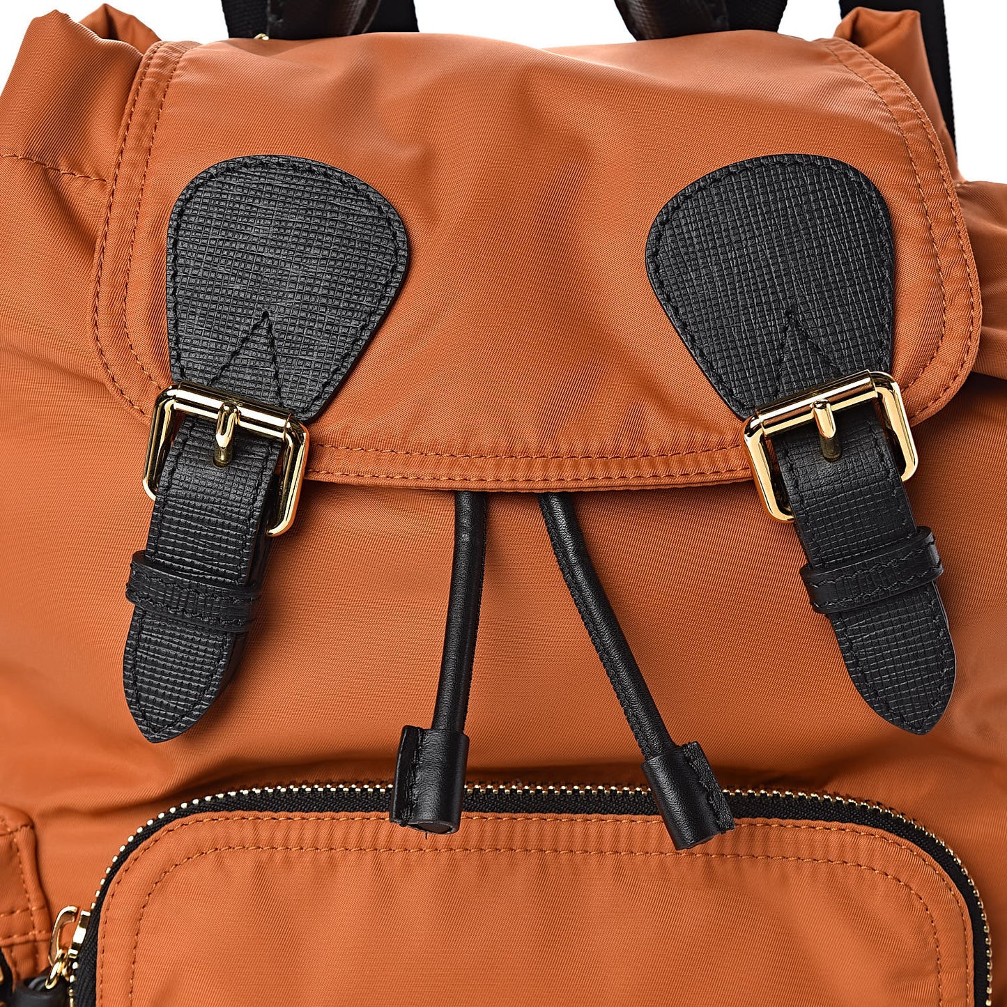 Nylon Medium Rucksack Backpack Clementine