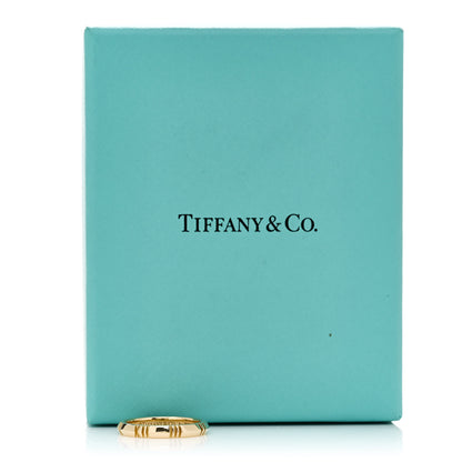 Tiffany 18K Yellow Gold Atlas X Closed Narrow Ring 57 8 5 of 5