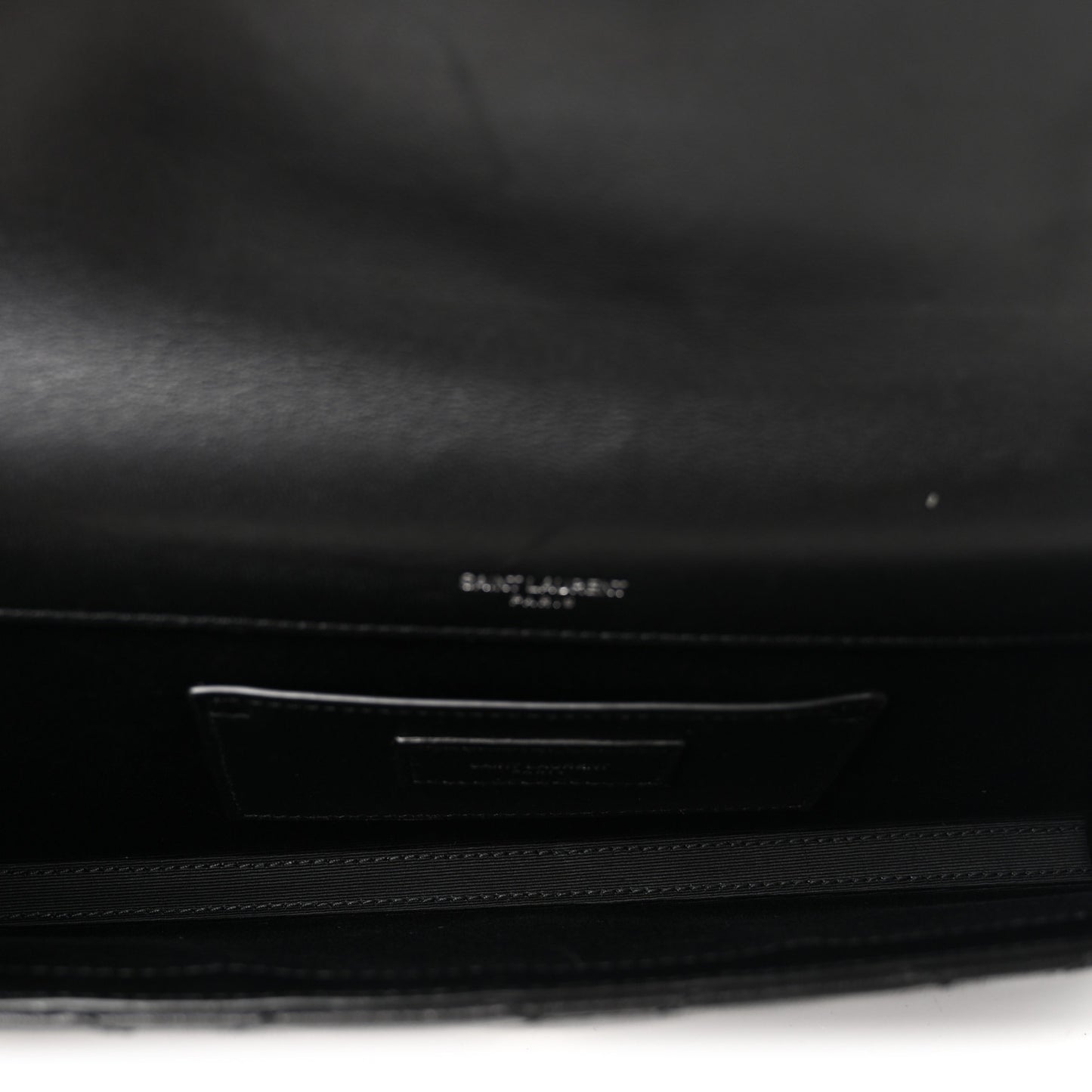 Lambskin Quilted Kate Clutch Black