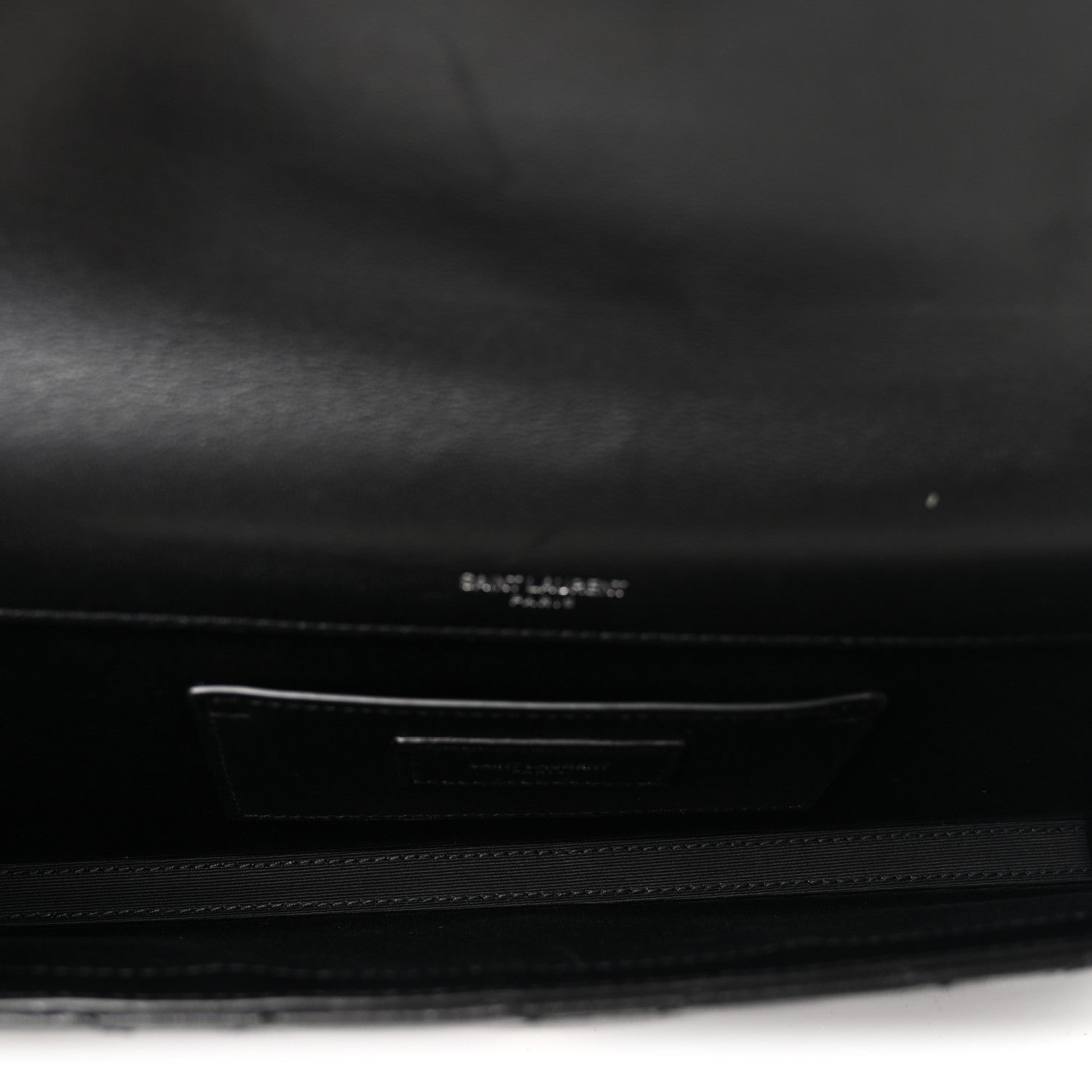 Saint Laurent Lambskin Quilted Kate Clutch Black 5 of 8