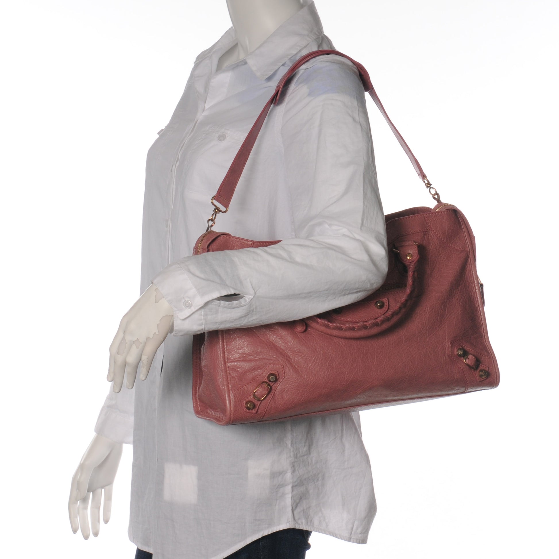 Balenciaga Agneau Giant 12 Rose Gold Hardware City Rose Bruyere 2 of 6