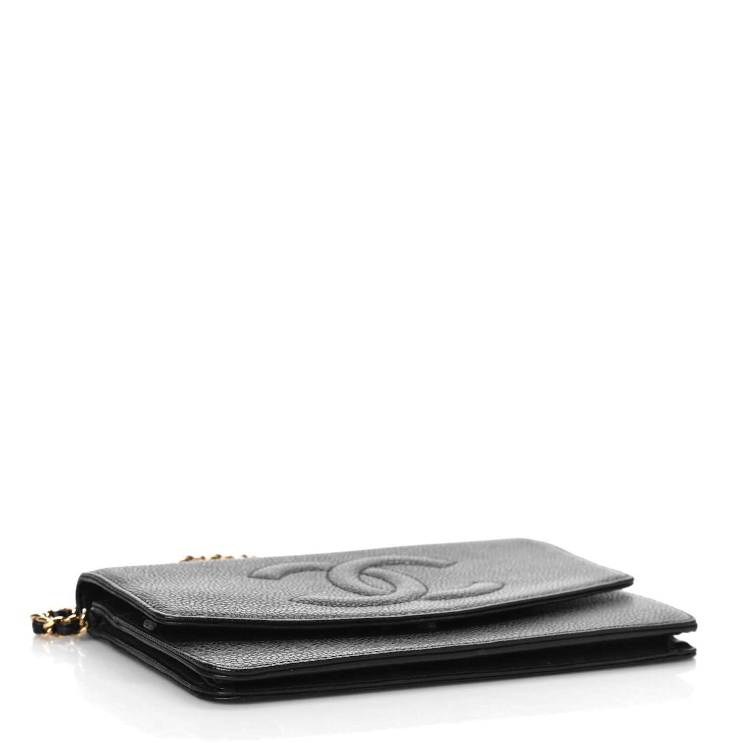 Chanel Caviar Timeless CC Wallet On Chain WOC Black 4 of 11