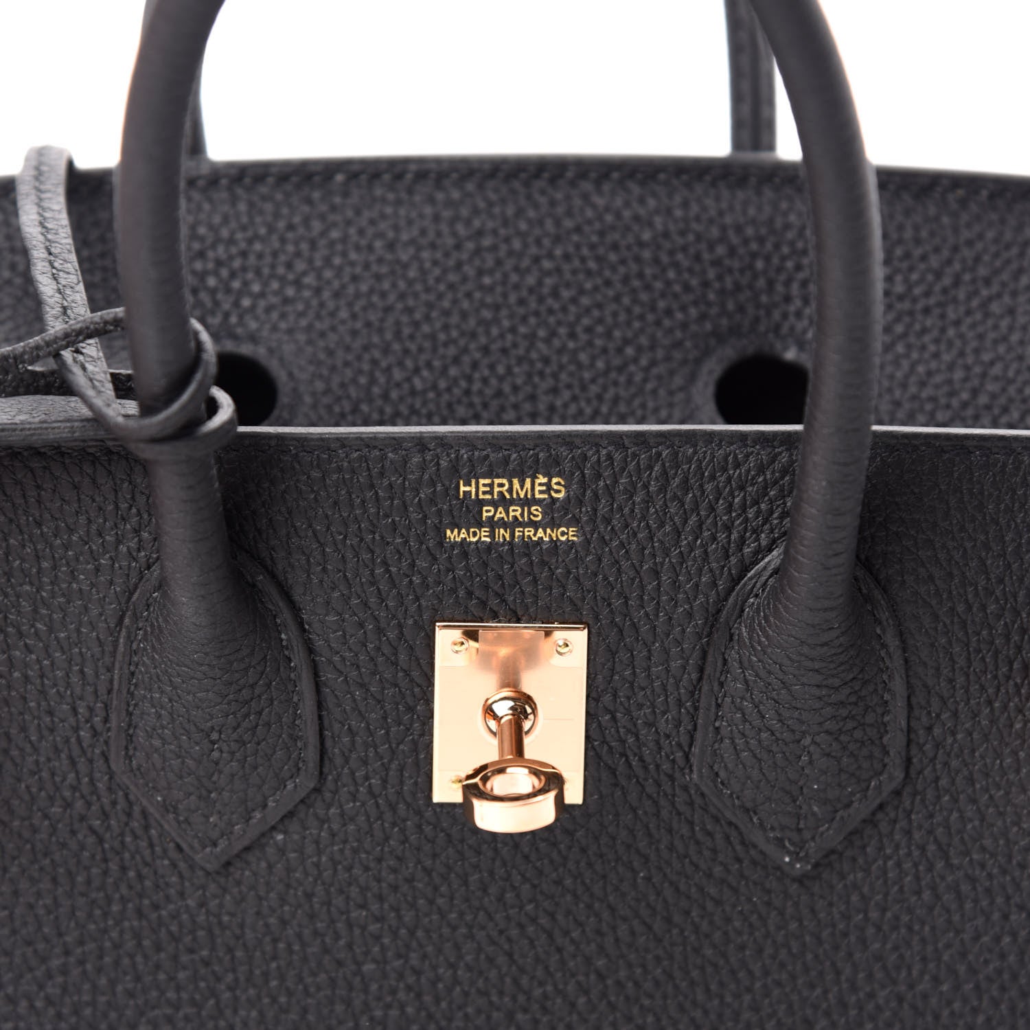 Hermes Togo Birkin 25 Black 8 of 11