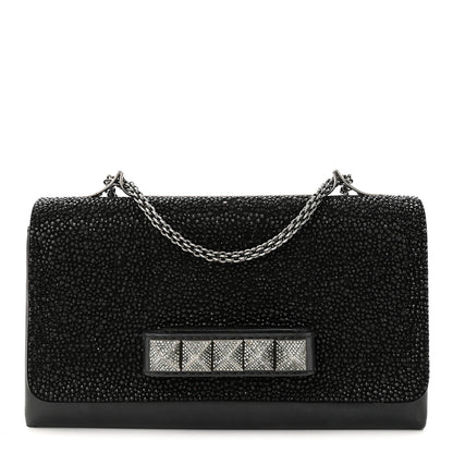 Valentino Garavani Crystal Encrusted Studs Va Va Voom Shoulder Bag Black 1 of 12