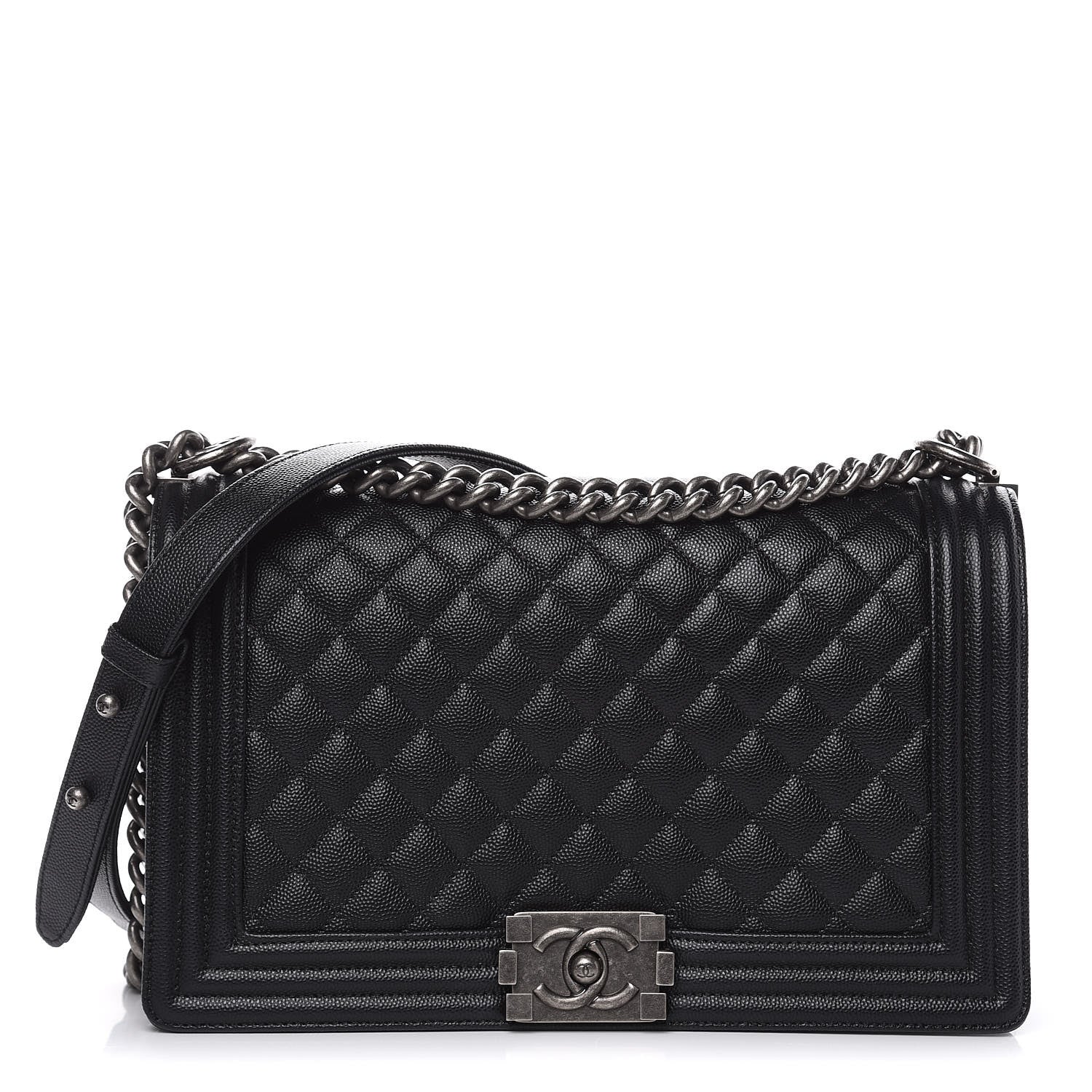 Chanel Caviar Quilted New Medium Boy Flap Black 1 of 9