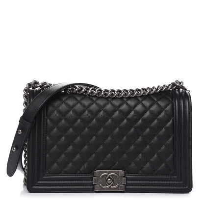 Chanel Caviar Quilted New Medium Boy Flap Black 1 of 9