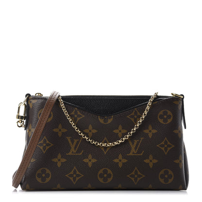 Louis Vuitton Monogram Pallas Clutch Black 1 of 11