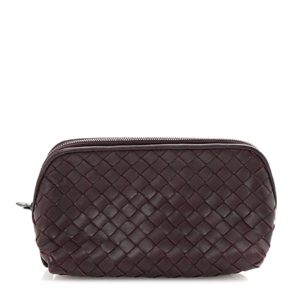 Bottega Veneta Nappa Intrecciato Cosmetic Case Barolo 1 of 7