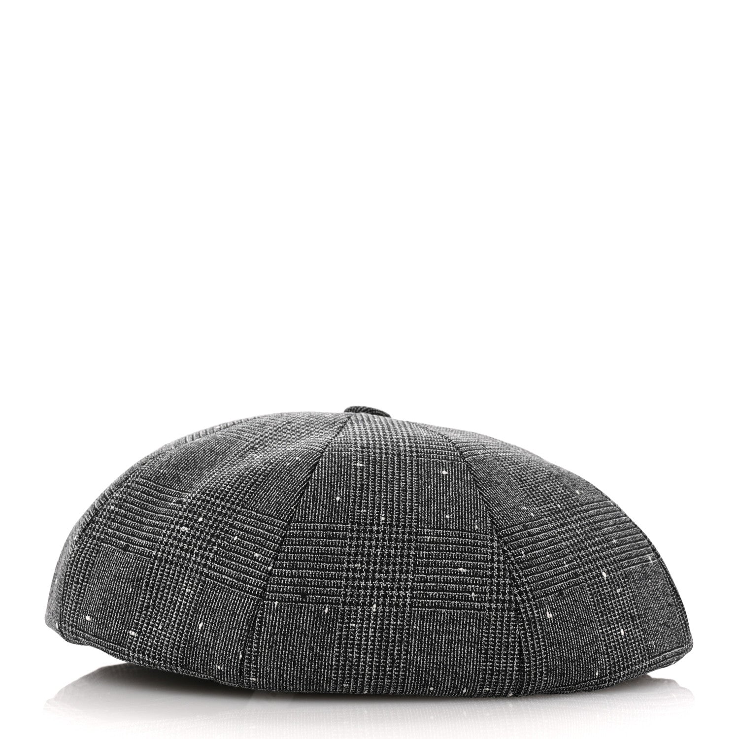 Christian Dior Wool Blend Prince of Whales Cap M Grey 5 of 9