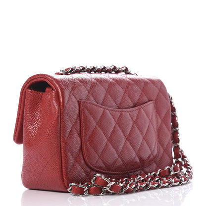 Chanel Caviar Quilted Mini Rectangular Flap Red 4 of 11