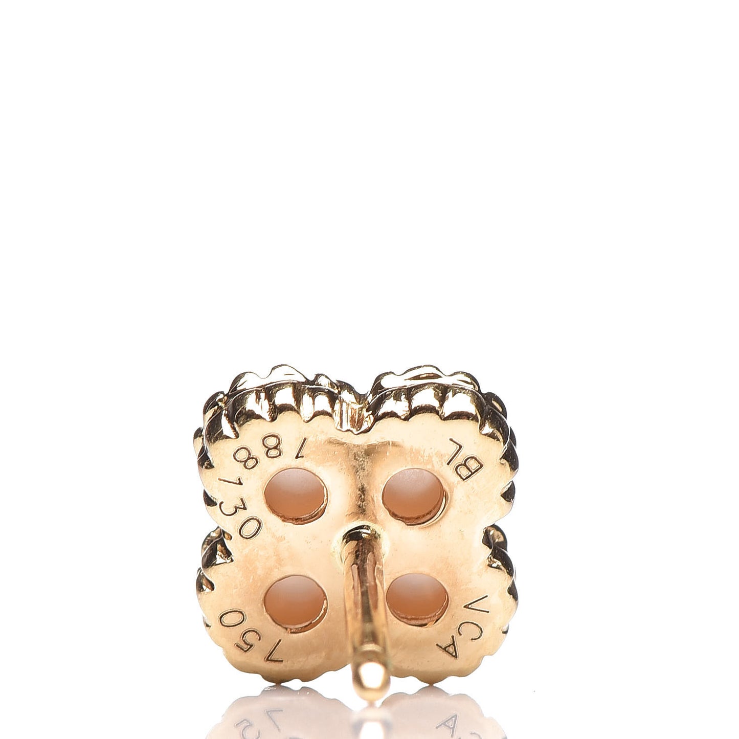 18K Yellow Gold Mother of Pearl Sweet Alhambra Earrings