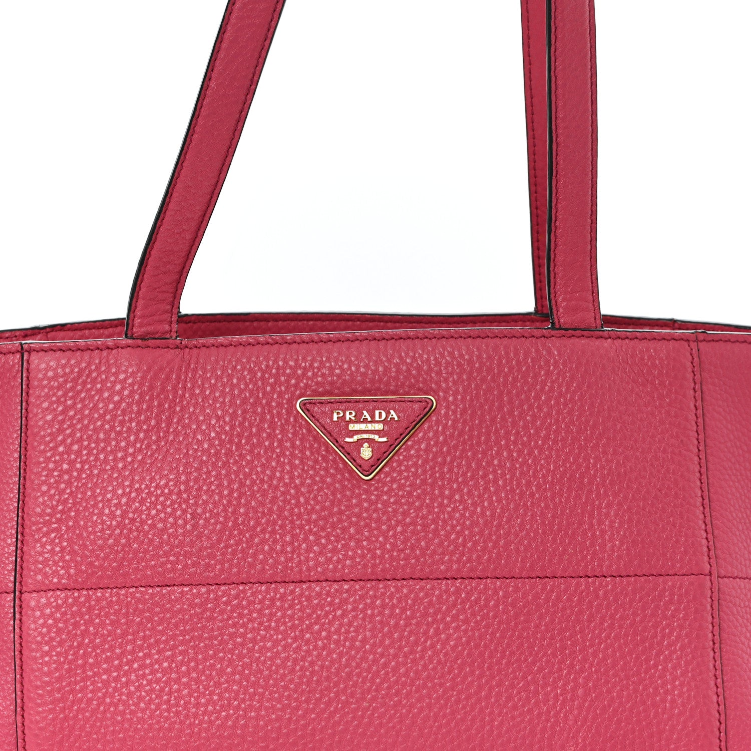 Prada Vitello Daino Shopping Tote Peonia 8 of 11