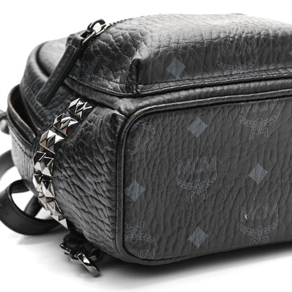 MCM Visetos Side Stud X-Mini Stark Bebe Boo Backpack Black 9 of 13