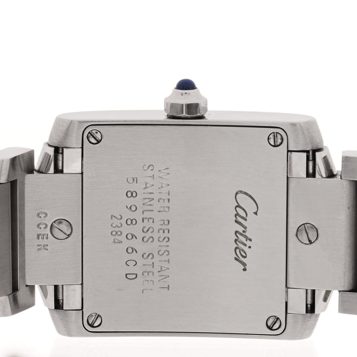 Stainless Steel 20mm Tank Francaise Quartz Watch