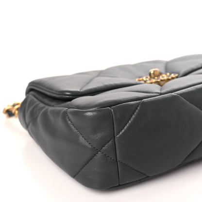 Chanel Lambskin Quilted Medium Chanel 19 Flap Dark Grey 8 of 9