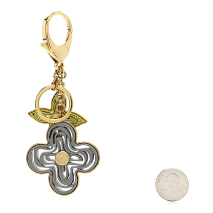 Louis Vuitton Resin Naif Bag Charm Grey Green 2 of 5