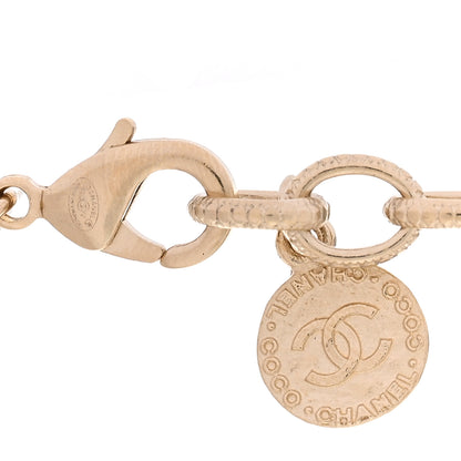 Chanel Pearl CC 100th Anniversary Necklace Light Gold 4 of 4