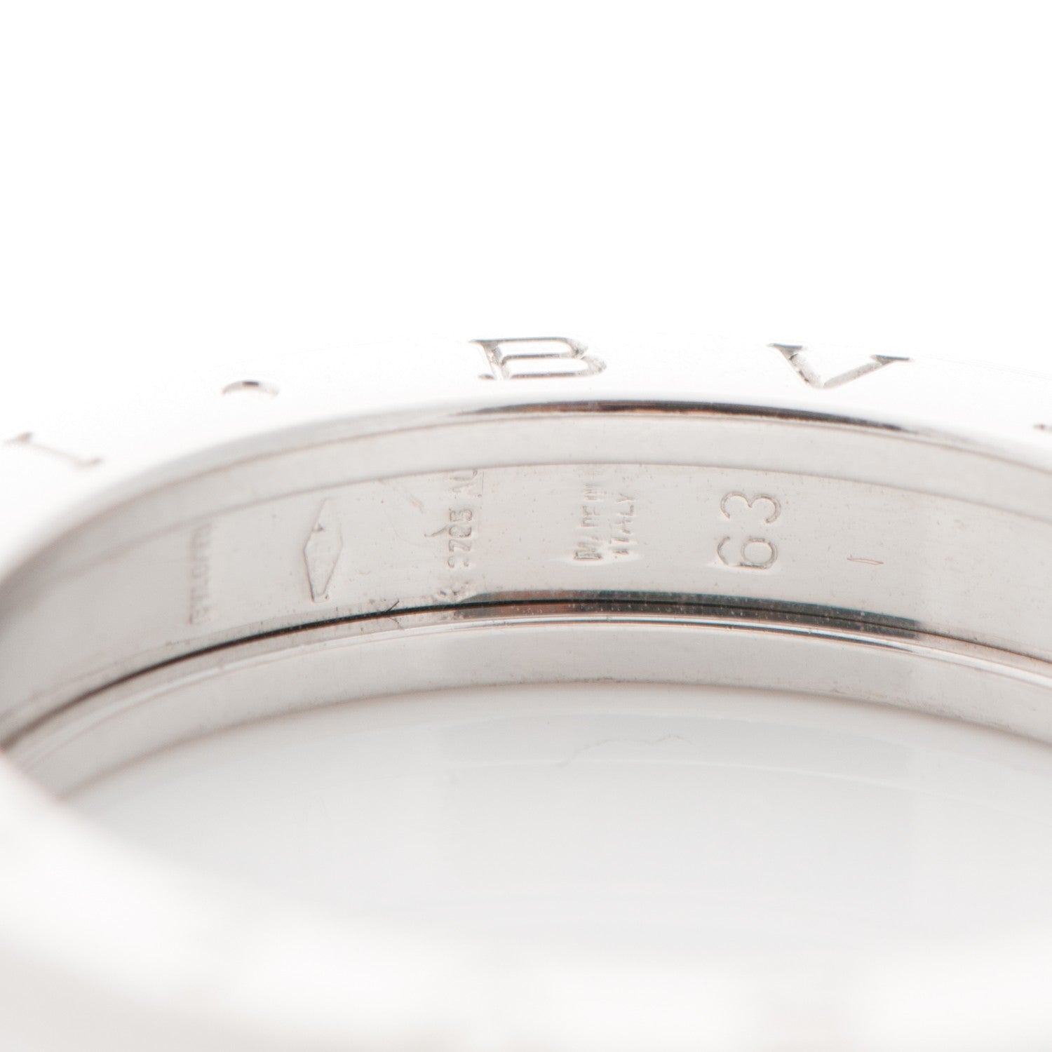 Bulgari 18K White Gold B.Zero1 Ring 63 10.25 5 of 5
