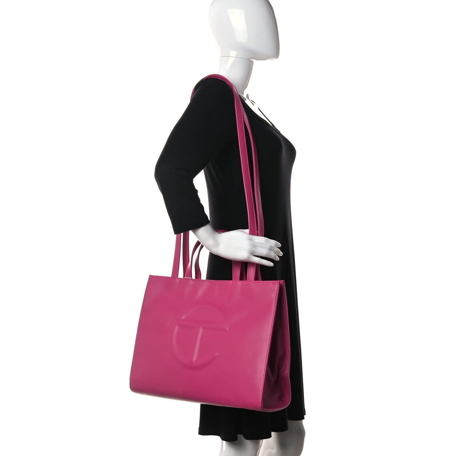 Telfar Vegan Leather Medium Shopping Bag Azalea 2 of 14