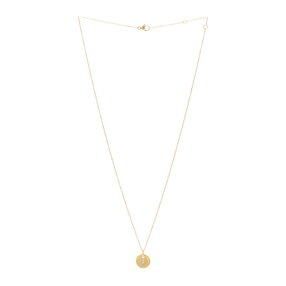 David Yurman 18K Yellow Gold Diamond Initial J Charm Pendant Necklace 2 of 4