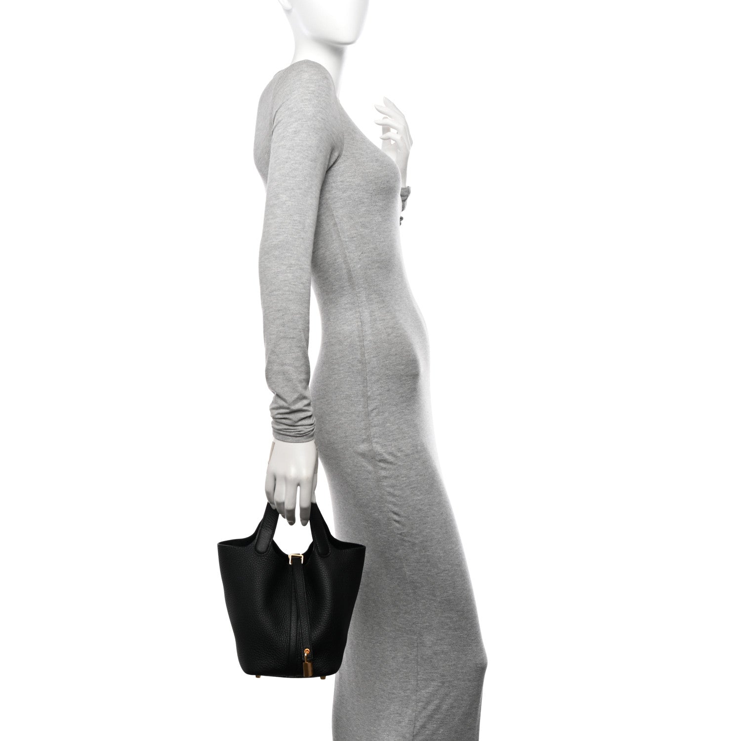 Hermes Taurillon Clemence Picotin Lock 18 PM Black 2 of 11